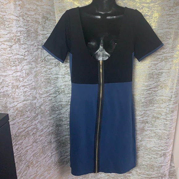 Juicy Couture Midnight Sea Blue/Black Color Block Dress Size XL - Picture 8 of 15